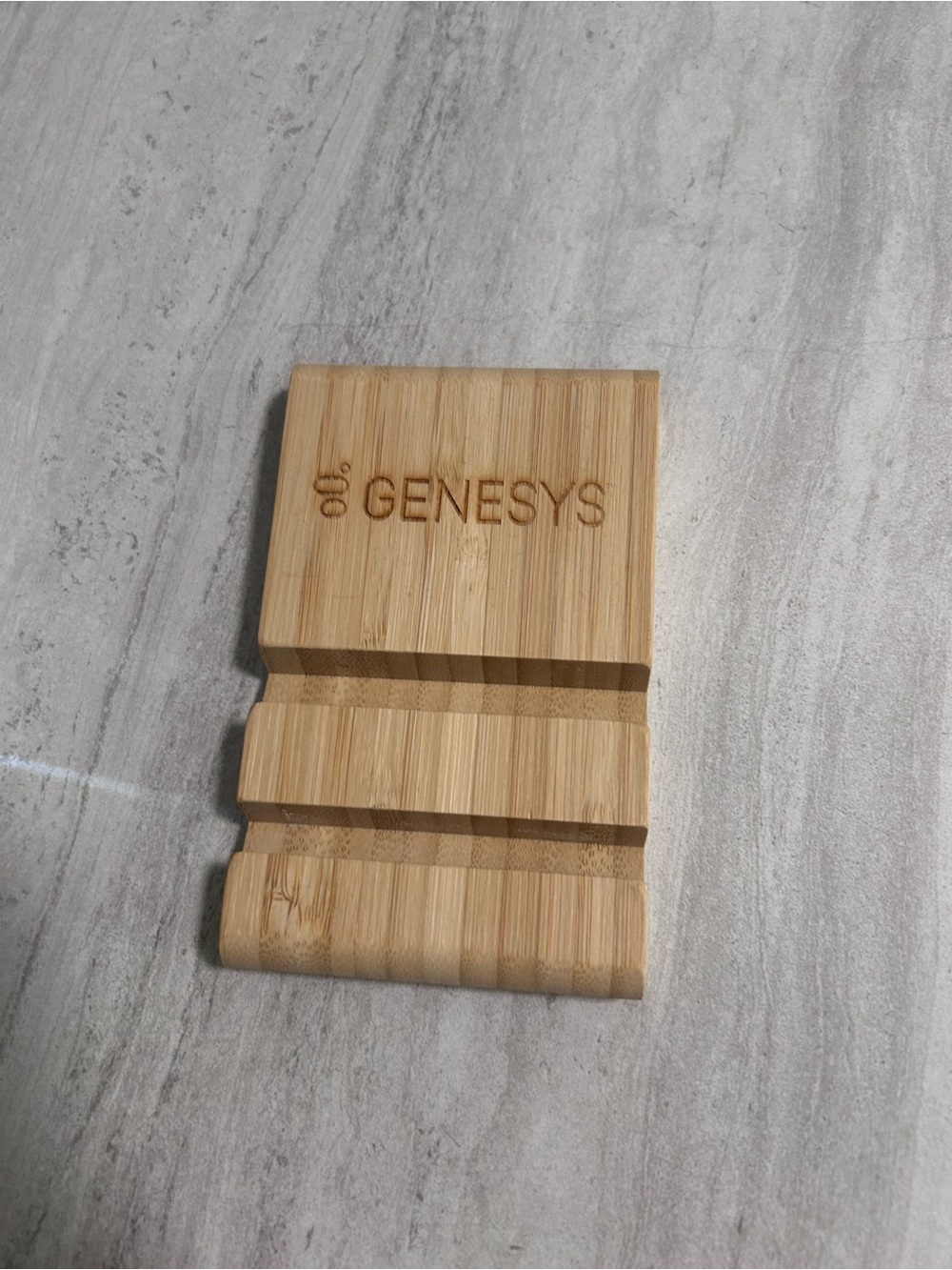 Bamboo Phone or Tablet Stand Natural Wood